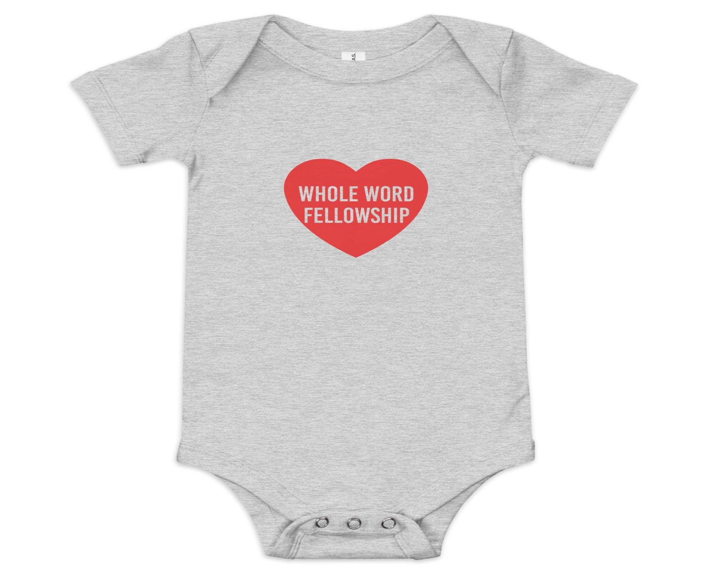 Baby Whole Word Heart Onesie