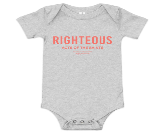 Baby Righteous Onesie - Coral