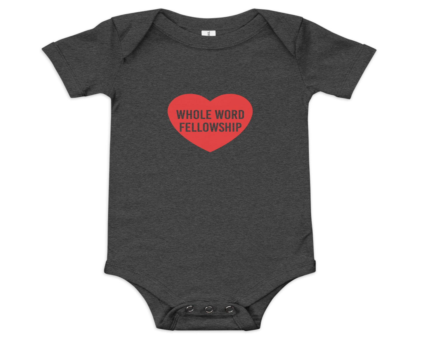 Baby Whole Word Heart Onesie