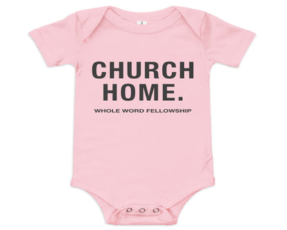 Baby Church Home. Onesie