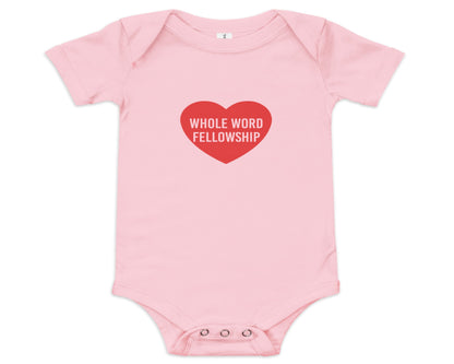 Baby Whole Word Heart Onesie