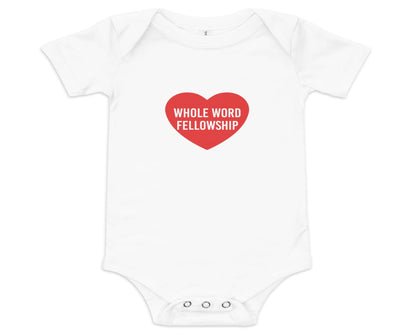 Baby Whole Word Heart Onesie