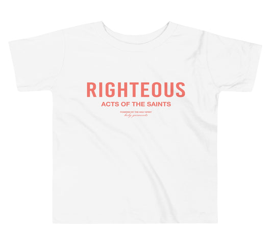 Toddler Righteous T-Shirt - Coral