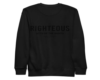 [Limited] Righteous Crewneck - Stealth Black