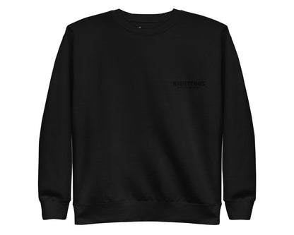 [Limited] Righteous Crewneck - Stealth Black