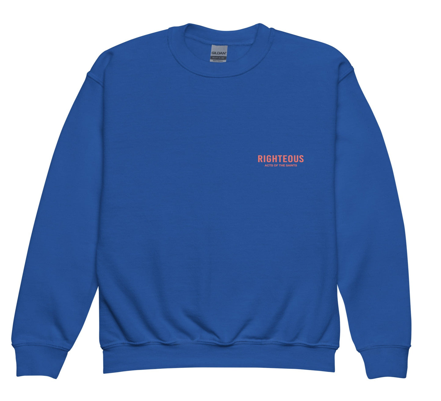 Kids Righteous Crewneck - Coral