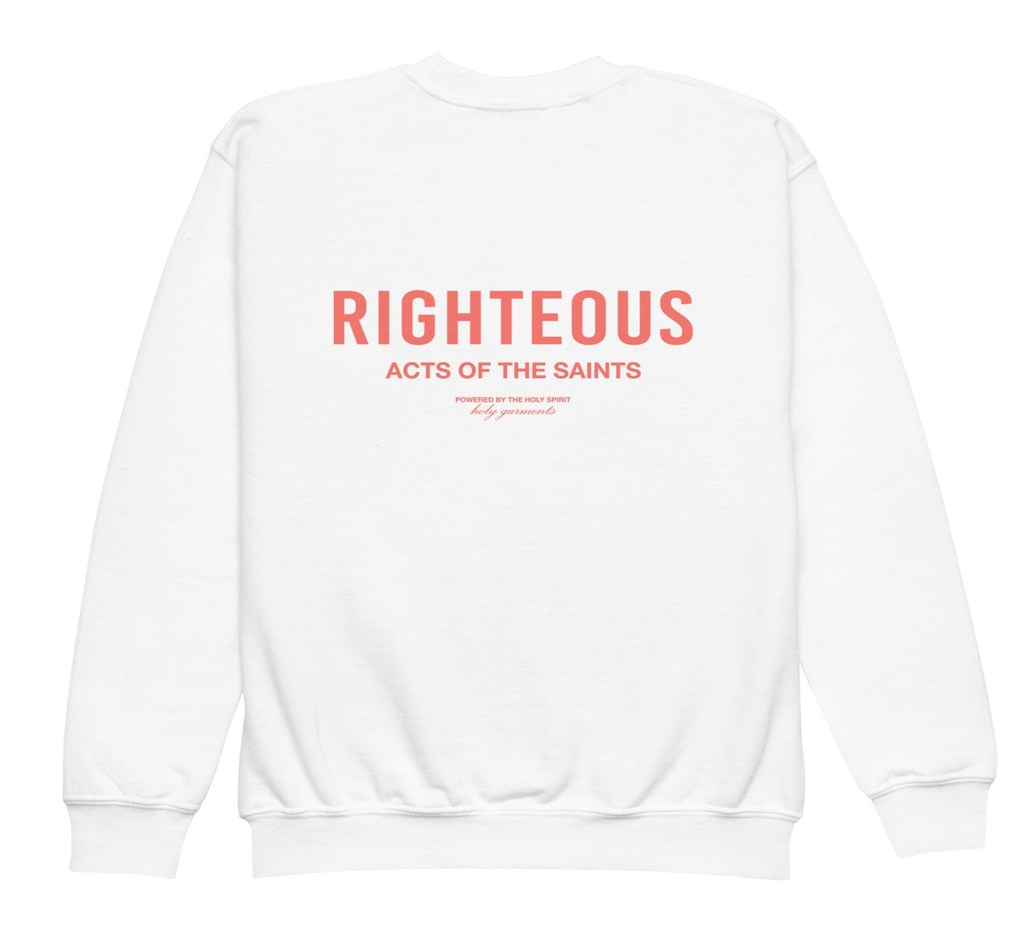 Kids Righteous Crewneck - Coral