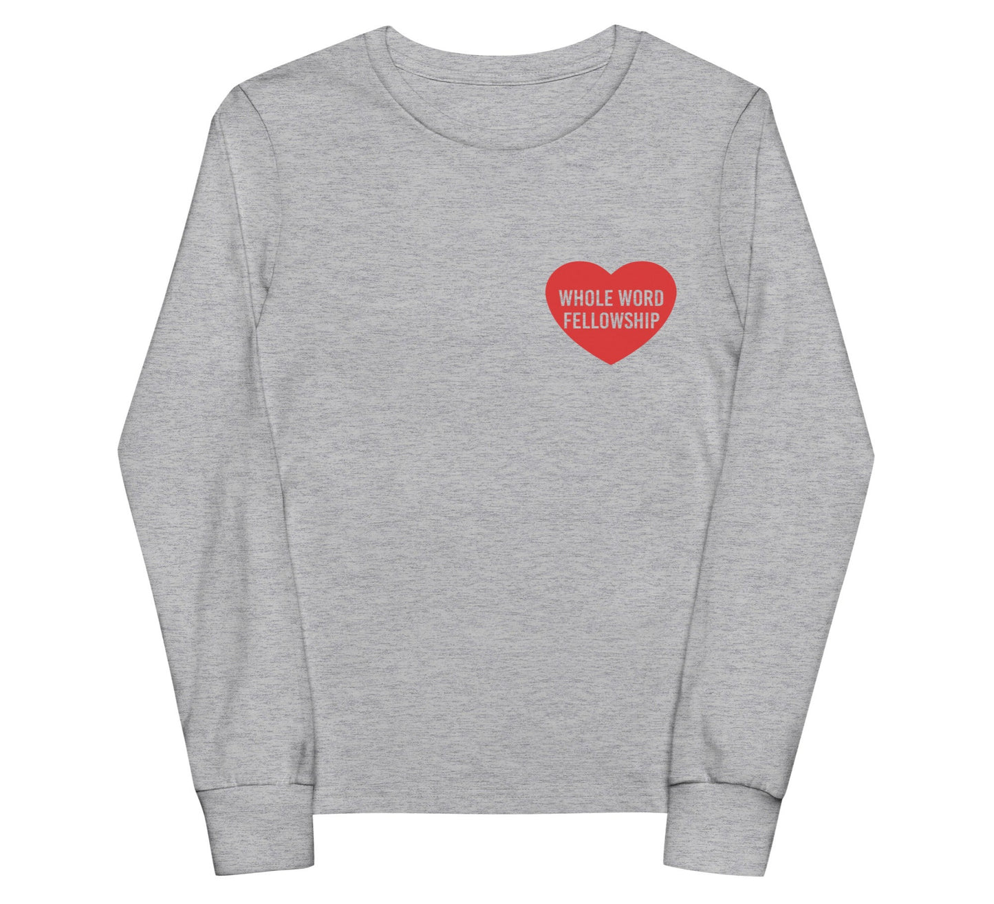 Kids Whole Word Fellowship Heart Long Sleeve Tee