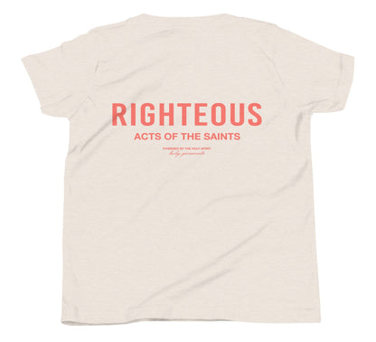 Kids Righteous T-Shirt - Coral